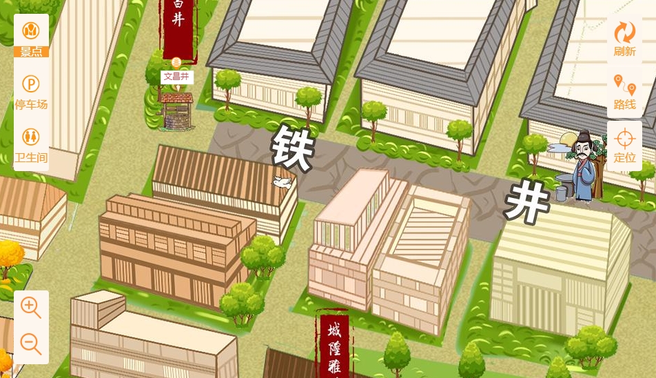 资中智慧景区：手绘地图与语音导览的完美融合